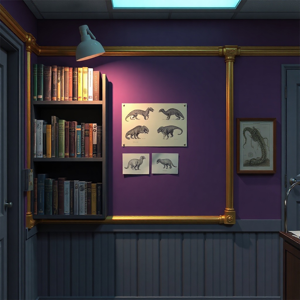 Monster bestiary shelf