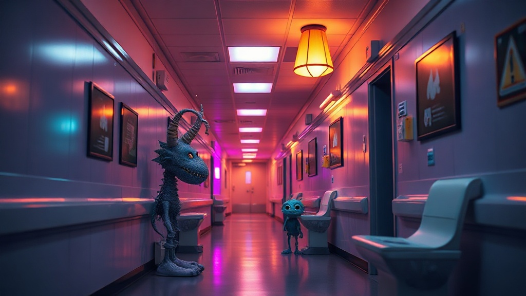 Monster hospital ward atmosphere